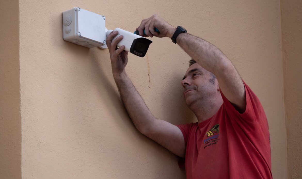 Instalación de cámara de seguridad